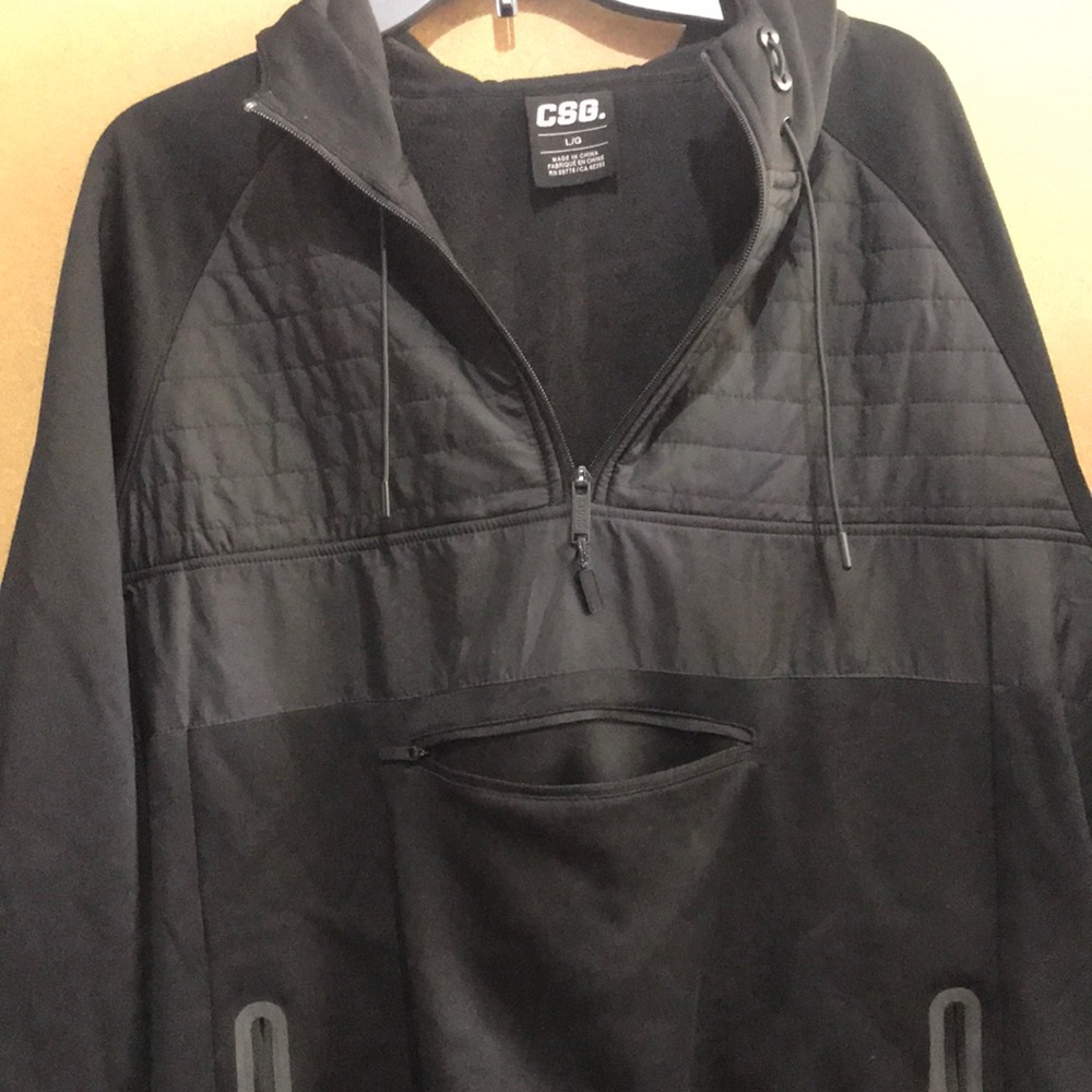 CSG men’s black jacket with hood